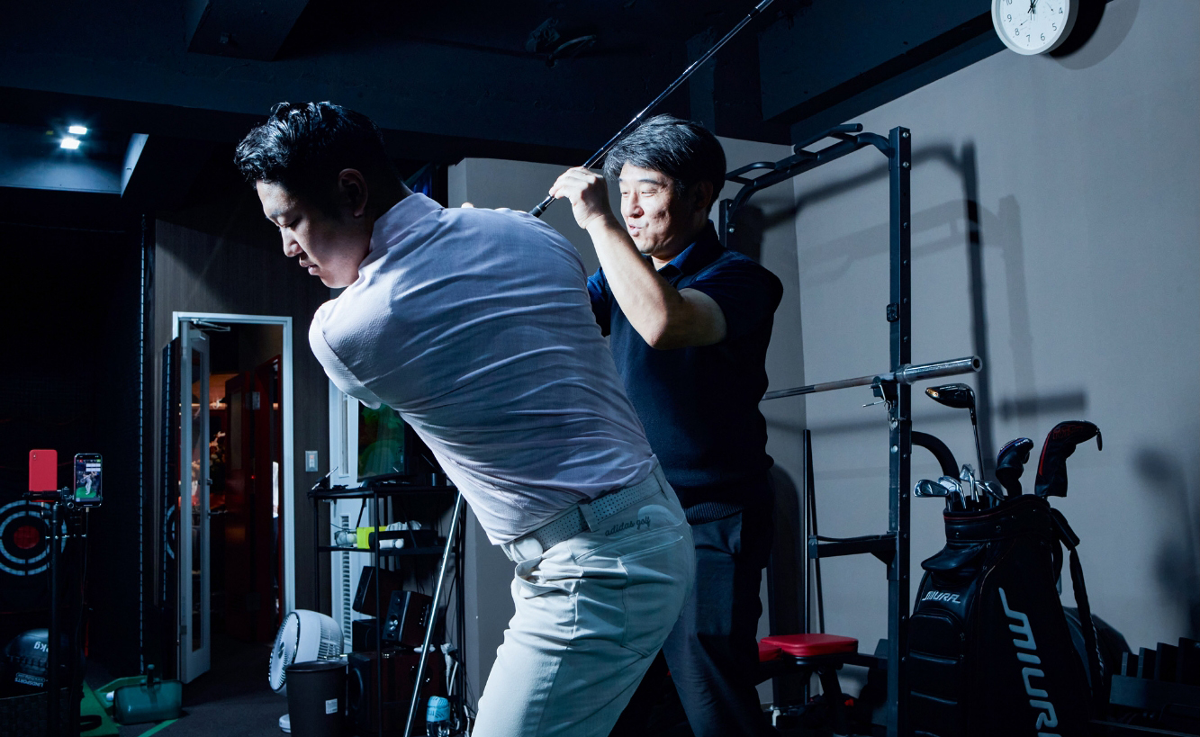 4x4メソッドを使ったゴルフレッスン風景