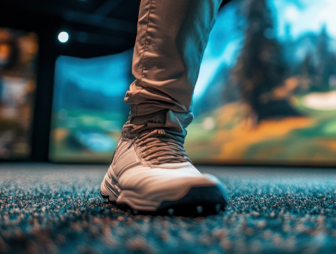 無料レンタルシューズで初心者も安心のゴルフレッスン